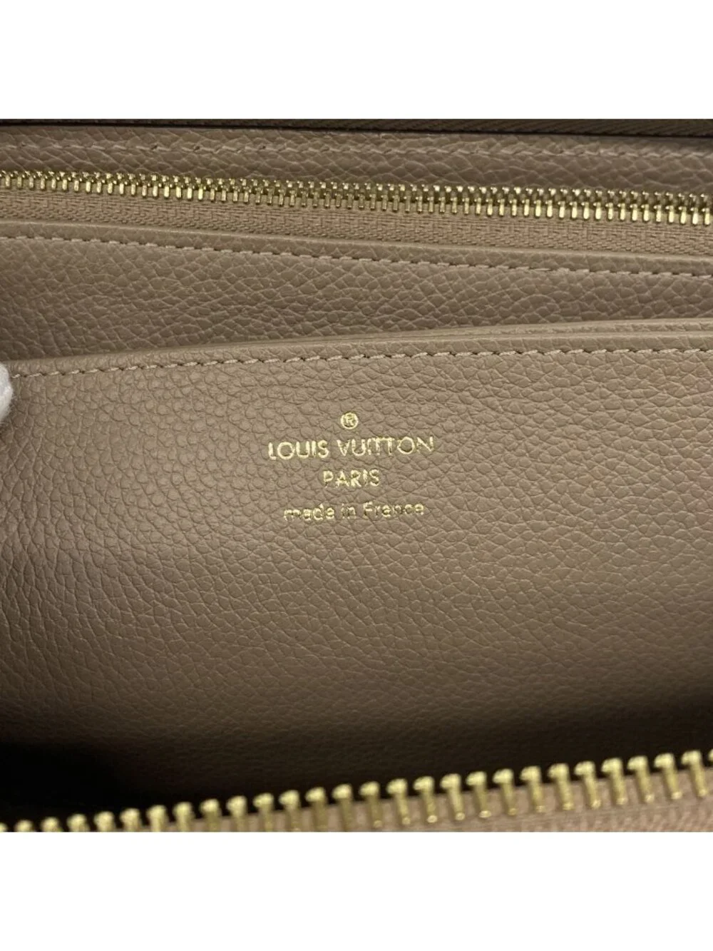 Louis Vuitton Wallet Monogram Empreinte Zippy Tourterelle